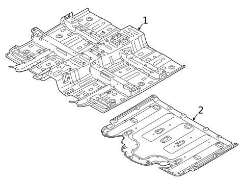 Floor & Rails for 2018 Hyundai Ioniq #0