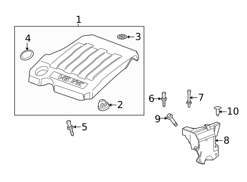 Engine Appearance Cover for 2016 Buick LaCrosse #0