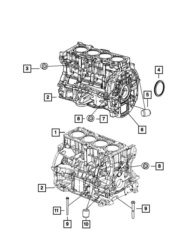 5183905AF - 2.0L Gas; Engine: Short Block Engine for Mopar Image image