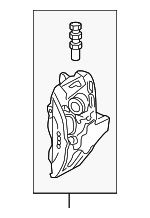 4B0615107B - Brakes: Caliper for Volkswagen: Passat Image