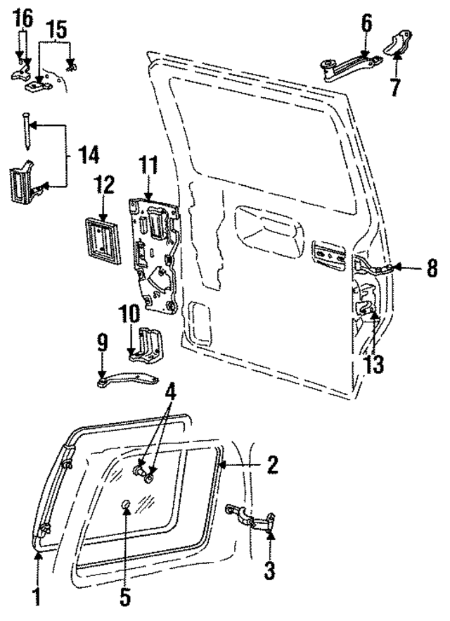 4675082 - Body: Glass Assembly for Mopar Image