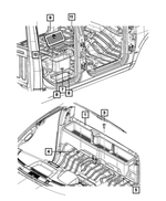 1MH951L1AA - Interior Trim: Storage Bin, Left for Ram: 2500, 3500 Image