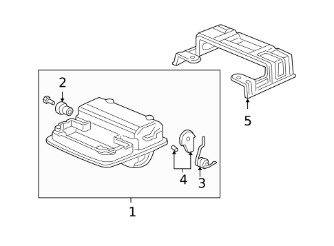 Overhead Console for 2007 Honda Ridgeline #0