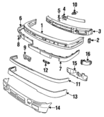 51711965899 - : 1988-1992 BMW - Lower Air Duct for BMW: 318i, 318is, 325, 325i, 325is, 325iX Image