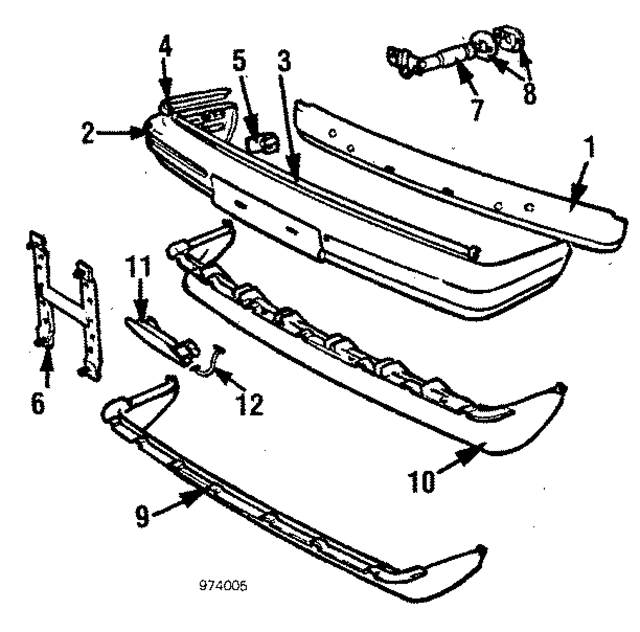 1312932 - Body: Face Bar for Volvo: 240, 244, 245 Image