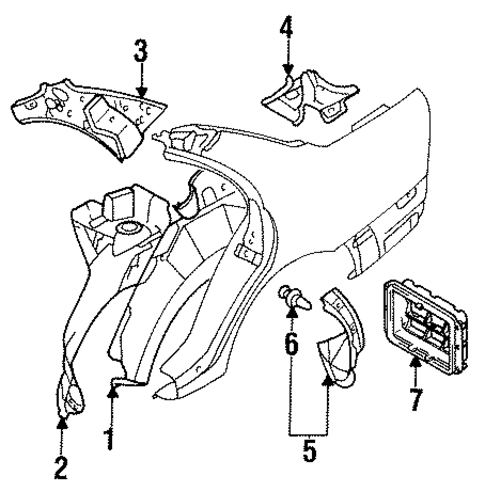 Inner Structure for 1997 Mitsubishi Galant #0