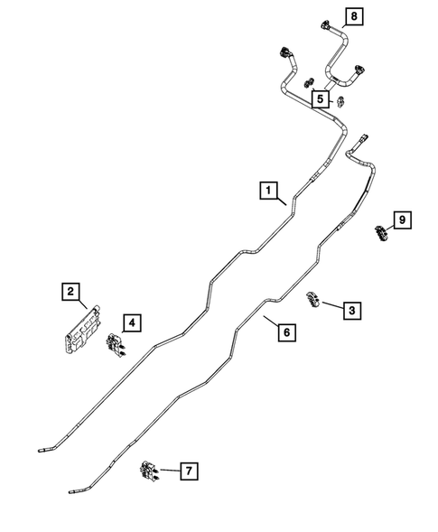 Fuel Lines and Tubes for 2024 Ram 2500 #0