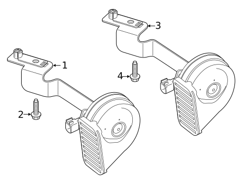 Horns for 2019 Volvo XC40 #0