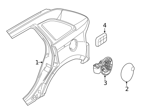 Quarter Panel & Components for 2012 Lincoln MKX #0