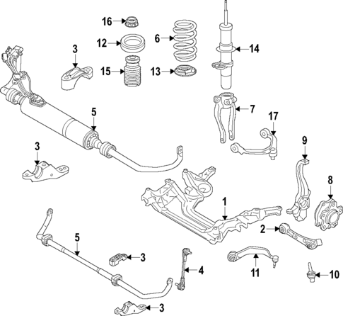 Front Suspension for 2023 BMW 540i xDrive #0