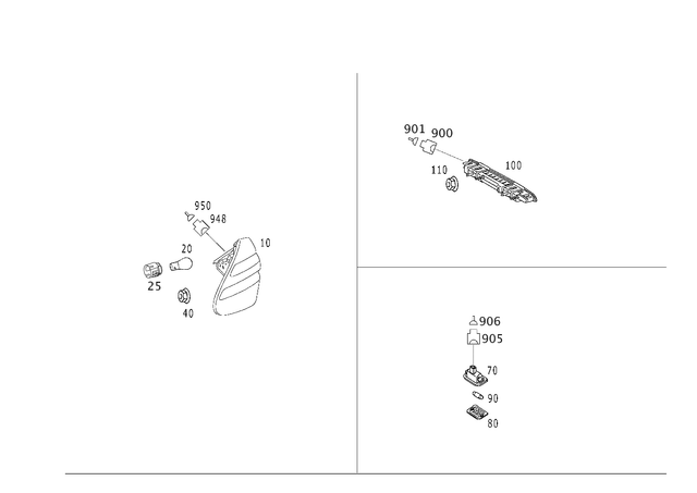 2308260082 - Electrical System: Socket for Mercedes-Benz: SL500, SL55 AMG, SL550, SL600, SL63 AMG, SL65 AMG, SLK280, SLK300 Image image
