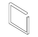 5Q0820061B - HVAC: Evaporator Assembly Gasket for Volkswagen Image