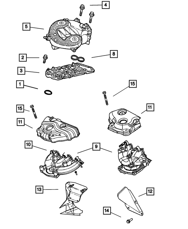 6507054AA - Engine 2.7L Six Cylinder: Hex Flange Head Bolt for Mopar Image