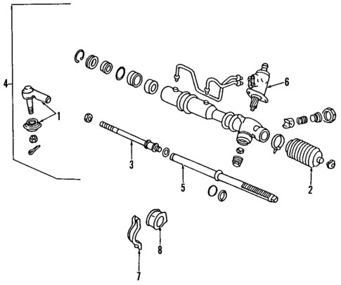 Steering Gear & Linkage for 1992 Mitsubishi Expo LRV #0