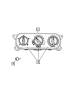 68053472AA - Electrical: A/c Or Heater Control - Rotary Knob for Mopar Image