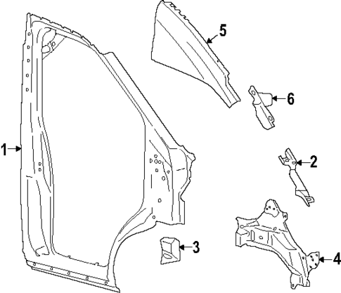 Aperture Panel for 2024 Ford Transit-350 #1