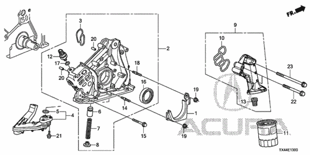 Oil Pump (1) for 2013 Acura RDX #0