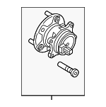 BV6Z1104C - Suspension: Hub &amp; Bearing Assembly for Ford Image