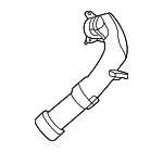 2540980600 - Engine: Upper Pipe for Mercedes-Benz Image