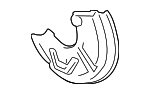 4B0615311A - Brakes: Splash Shield for Audi Image