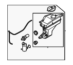 98610CU500 - Body: Reservoir Assembly for Genesis: GV60 Image