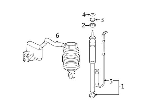 Shocks & Components for 2009 Mercedes-Benz E 63 AMG&reg; #0
