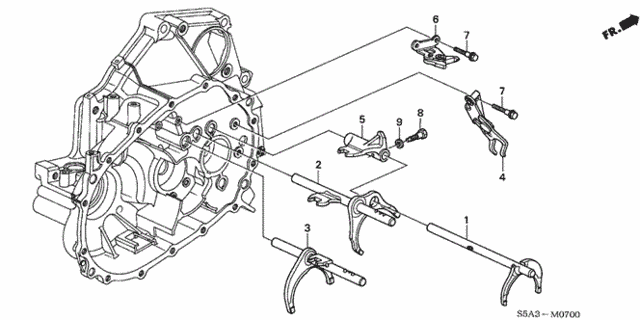 MT Shift Fork - Shift Holder for 2002 Honda Civic #0