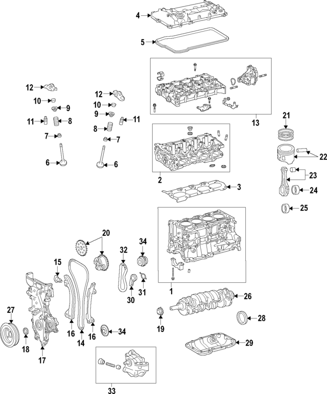 1141039246 - Engine: Cylinder Block for Toyota Image