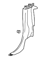 84255697 - Body: Lock Pillar Trim for Chevrolet: Silverado 1500, Silverado 1500 LTD, Silverado 2500 HD, Silverado 3500 HD | GMC: Sierra 1500, Sierra 1500 Limited, Sierra 2500 HD, Sierra 3500 HD Image