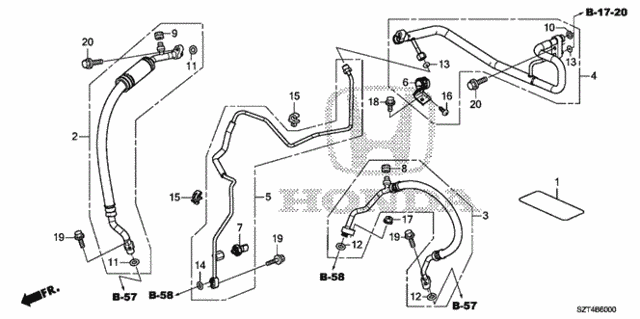 A/C Hoses - Pipes for 2012 Honda CR-Z #0