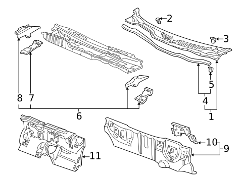 Cowl for 1998 Honda Civic #0