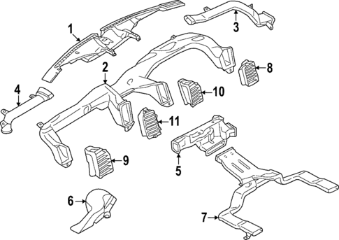 Ducts for 2022 Ford Expedition #1