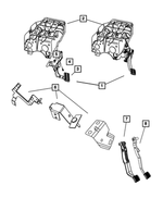 55366033AE - Fuel: Brake Pedal And Bracket for Mopar Image image