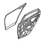 77004J0000 - Body: Door Shell for Hyundai: Accent Image
