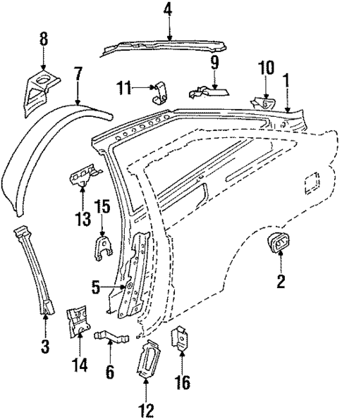 Inner Components for 1989 Isuzu Impulse #0