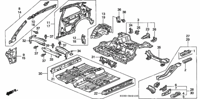 Inner Panel for 2000 Honda Civic #0