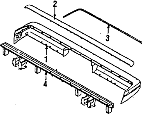 Bumper Assembly - Rear for 1985 Subaru DL #0