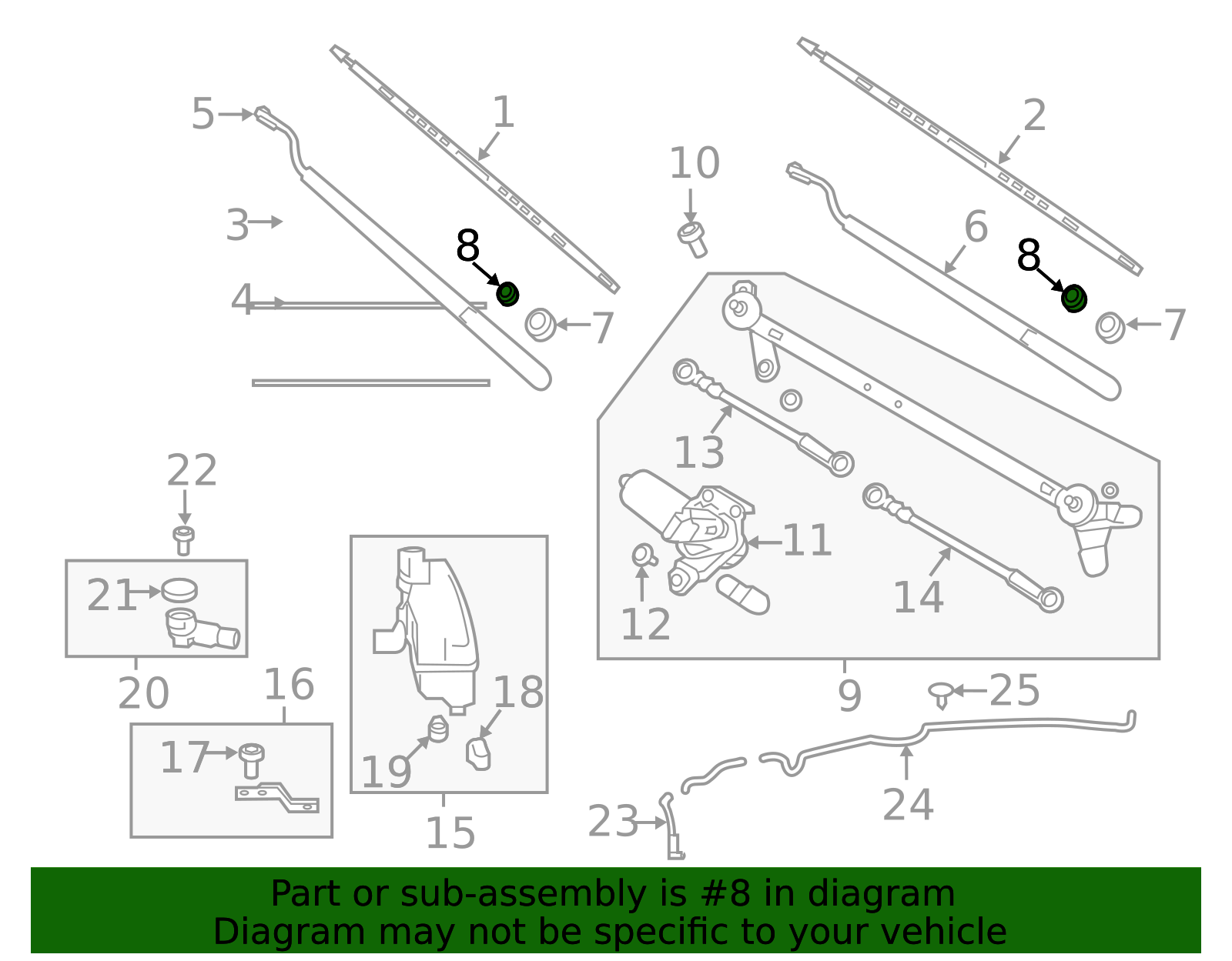 28882-ZN50A - Wiper Arm Cap | Official Nissan Parts Store