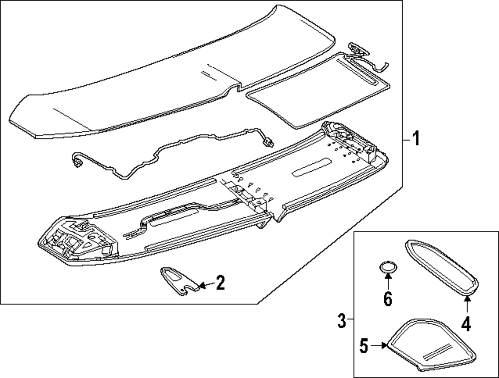 2023-2024 Cadillac LYRIQ Spoiler Assembly Gasket 86777483 | Courtesy Parts