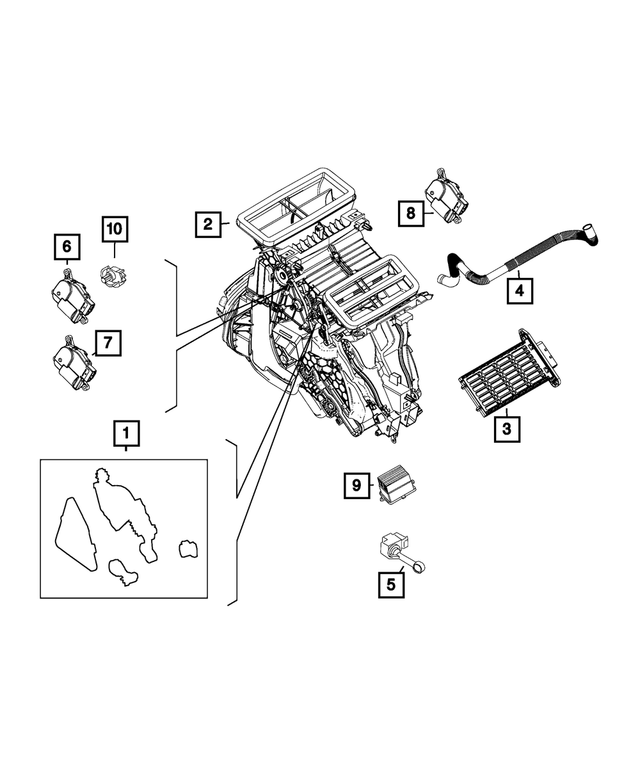 68212082AA - Electrical: A/c Actuator Lever for Mopar Image image