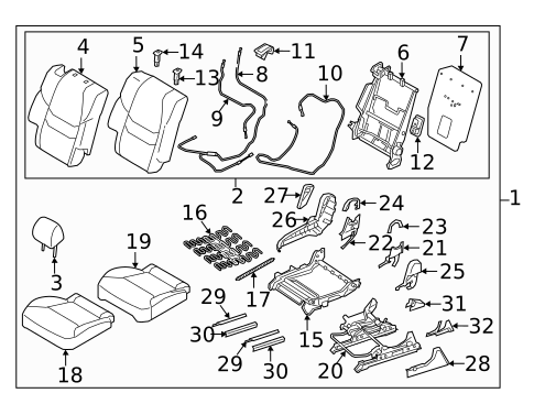 Second Row Seats for 2017 Mazda CX-9 #1