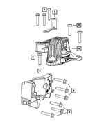 4892874AB - 1.4L Gas; Engine: Engine Mount Bracket for Mopar Image