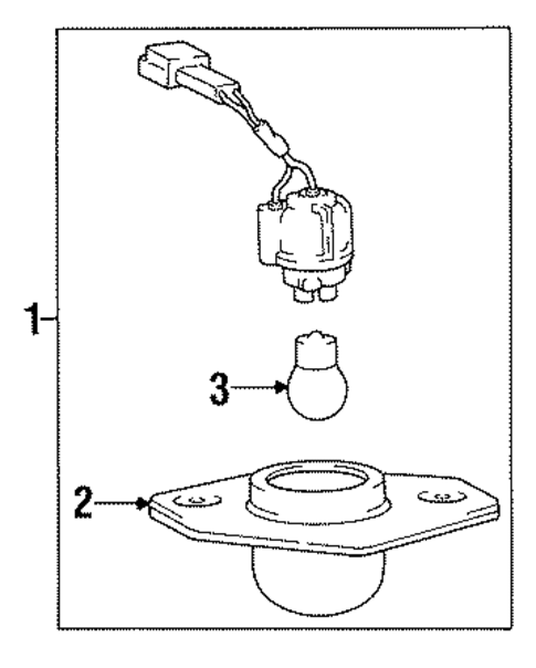 License Lamps for 1996 Hyundai Sonata #0