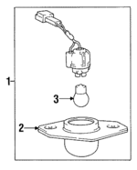 9250128050 - Electrical: License Lamp for Hyundai Image