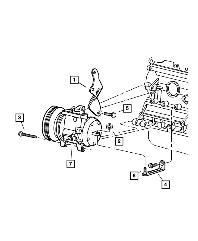 « 6504344 – Air Conditioning &amp; Heater : Tête Hexagonale Vis Et Rondelle pour Mopar Image »