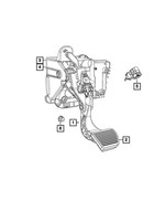 68319941AA - Brakes: Brake And Clutch Pedal for Mopar Image