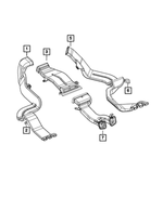 68277059AA - Air Conditioners and Heaters: Floor Duct for Mopar Image