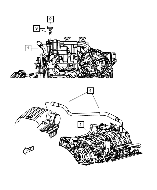 « 68165796AD –  : Air Frais Durite pour Mopar Image »