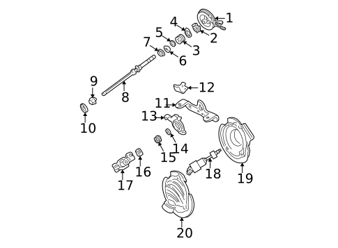 Shaft & Internal Components for 2007 Ford Taurus #0