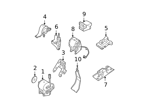 Engine & Trans Mounting for 2006 Nissan Maxima #0